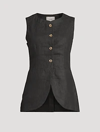 Amalie Linen Vest