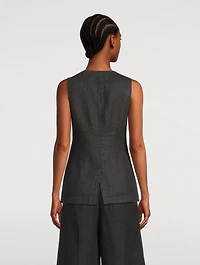 Amalie Linen Vest