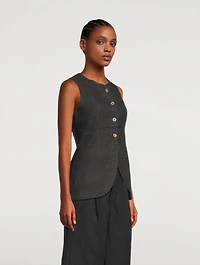 Amalie Linen Vest