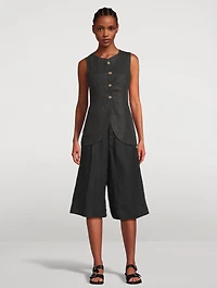 Amalie Linen Vest