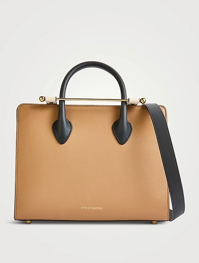 Midi Leather Tote Bag