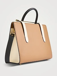Midi Leather Tote Bag