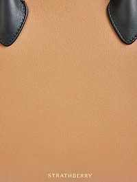 Midi Leather Tote Bag