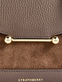 Mosaic Leather And Suede Top Handle Bag