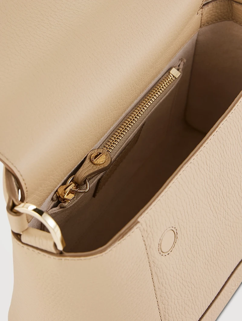 Mosaic Leather Top Handle Bag