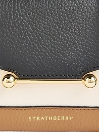 Nano Mosaic Leather Top Handle Bag