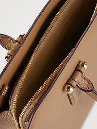 Midi Georgia Leather Tote Bag