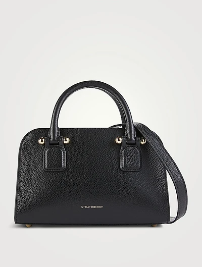 Mini Georgia Leather Crossbody Tote Bag