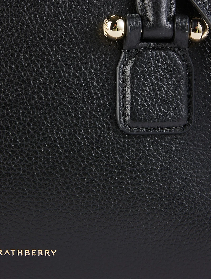 Mini Georgia Leather Crossbody Tote Bag