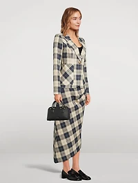 Mini Georgia Leather Crossbody Tote Bag
