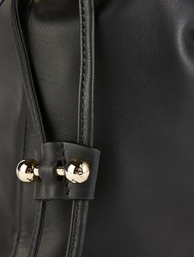 Midi Charlotte Leather Crossbody Pouch