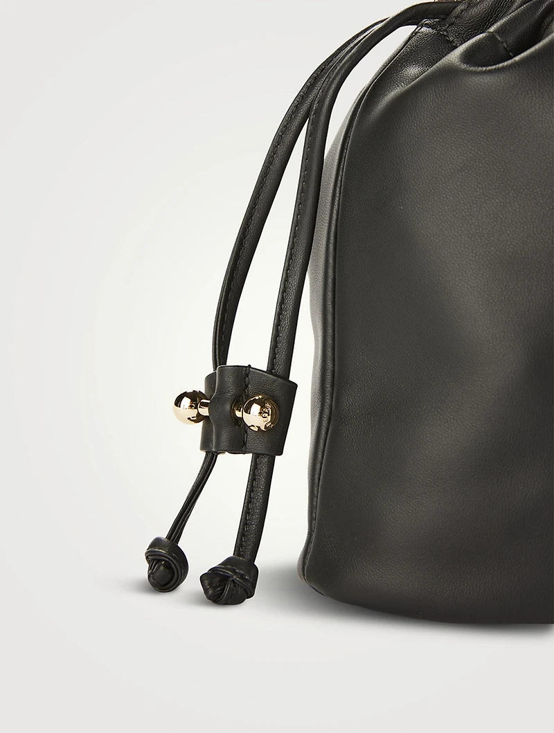 Midi Charlotte Leather Crossbody Pouch