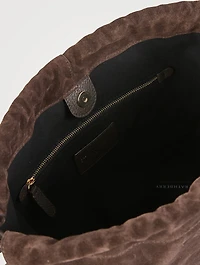 Midi Charlotte Suede Crossbody Pouch