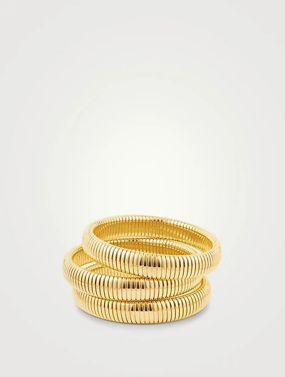 Set Of Three Flex Snake Chain Bracelets