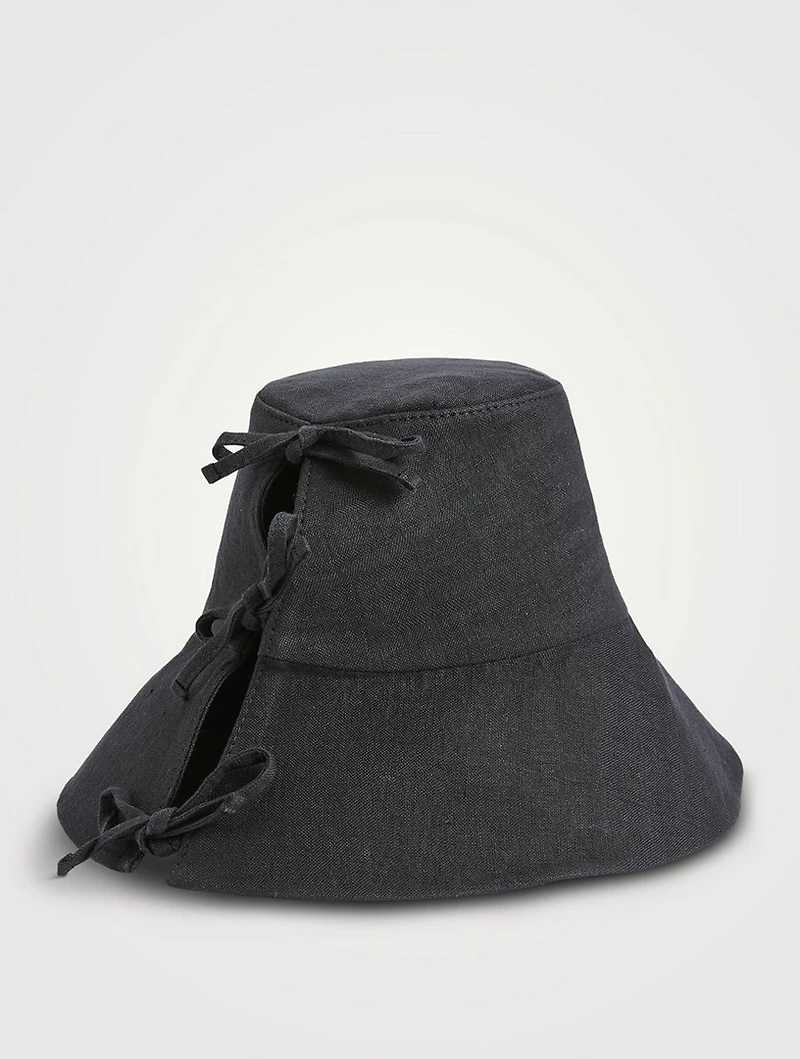 Bucket Hat With Bow Ties