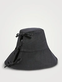 Bucket Hat With Bow Ties