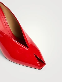 Alicia Patent Leather Wedge Mules