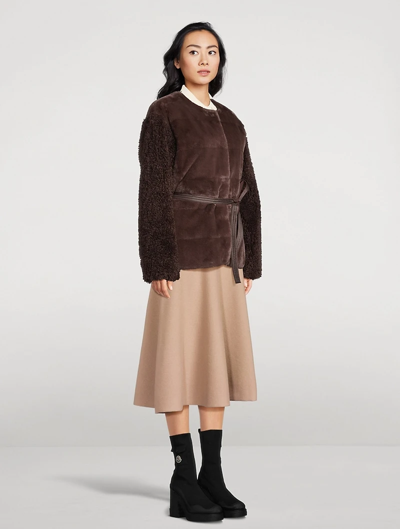 Jouillat Faux Fur Down Jacket