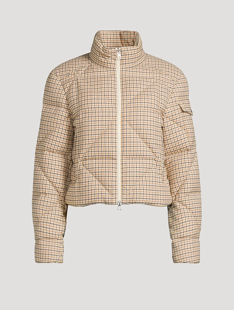 Keros Down Jacket Plaid Print