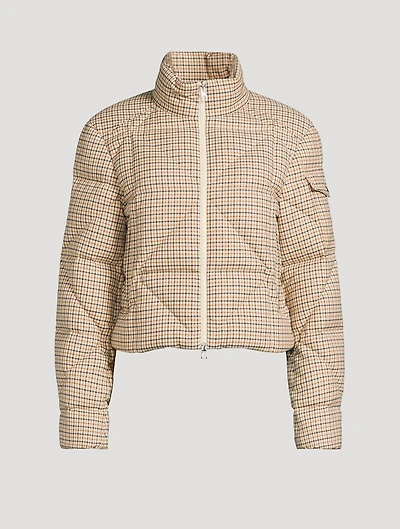 Keros Down Jacket Plaid Print