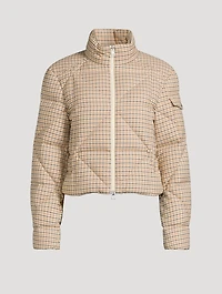 Keros Down Jacket Plaid Print