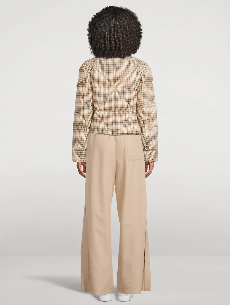 Keros Down Jacket Plaid Print