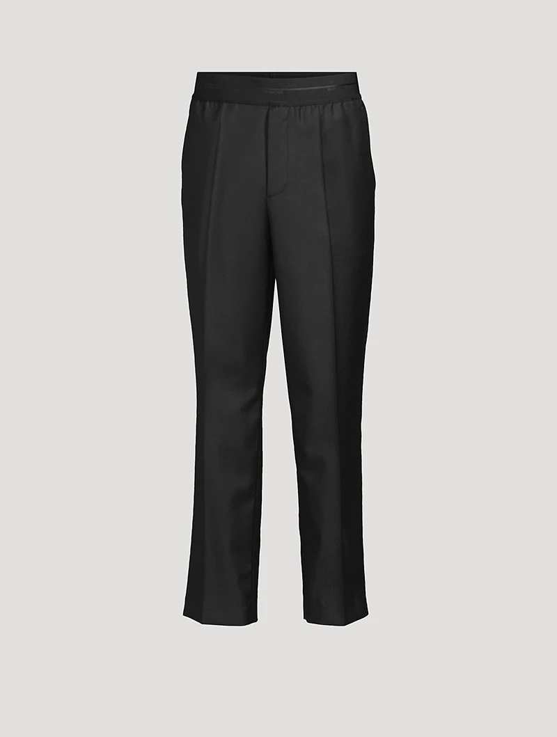 Wool Tapered Trousers