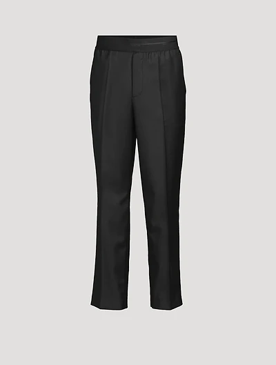 Wool Tapered Trousers