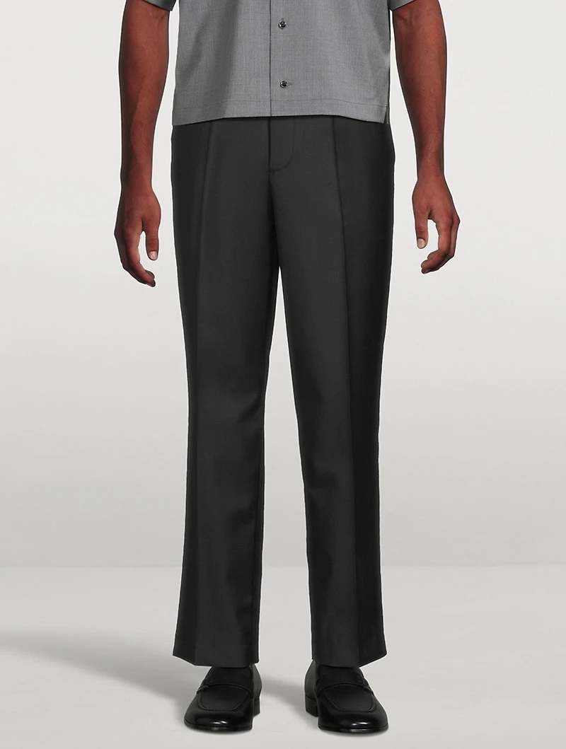 Wool Tapered Trousers