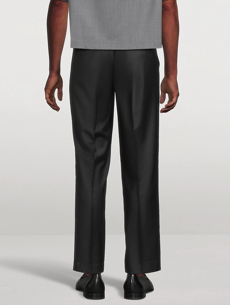 Wool Tapered Trousers