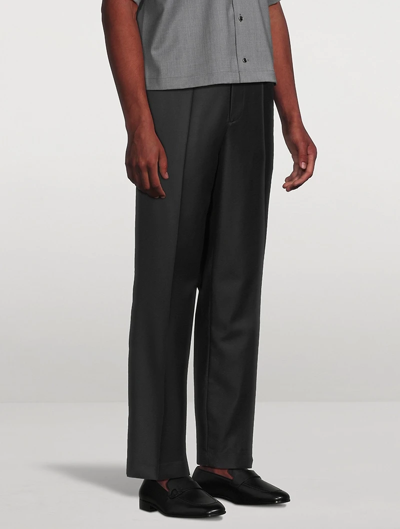 Wool Tapered Trousers