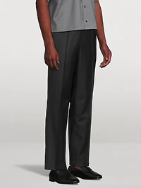 Wool Tapered Trousers