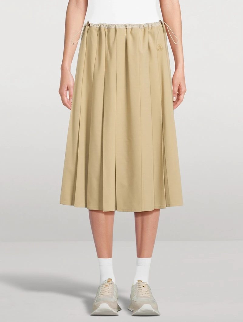 Pleated Midi Skirt
