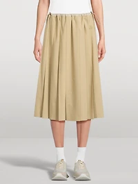 Pleated Midi Skirt