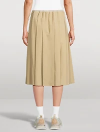 Pleated Midi Skirt