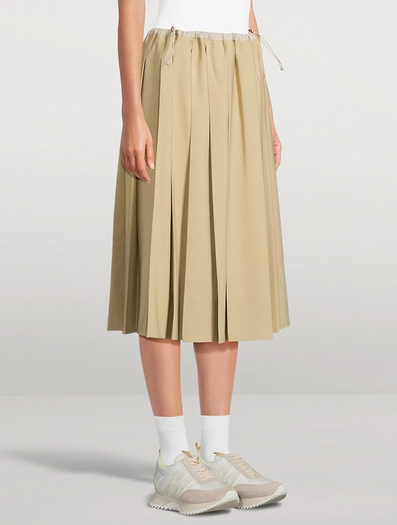 Pleated Midi Skirt