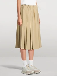 Pleated Midi Skirt