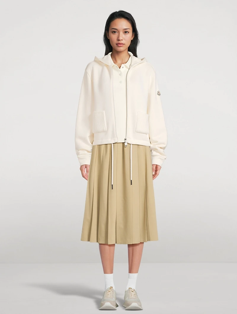 Pleated Midi Skirt