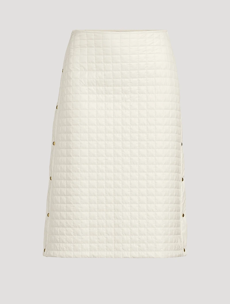Quilted Midi Skirt