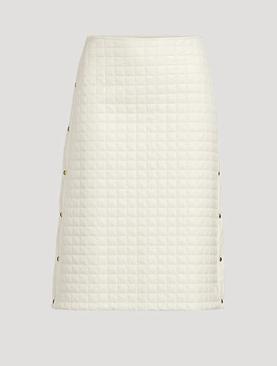 Quilted Midi Skirt