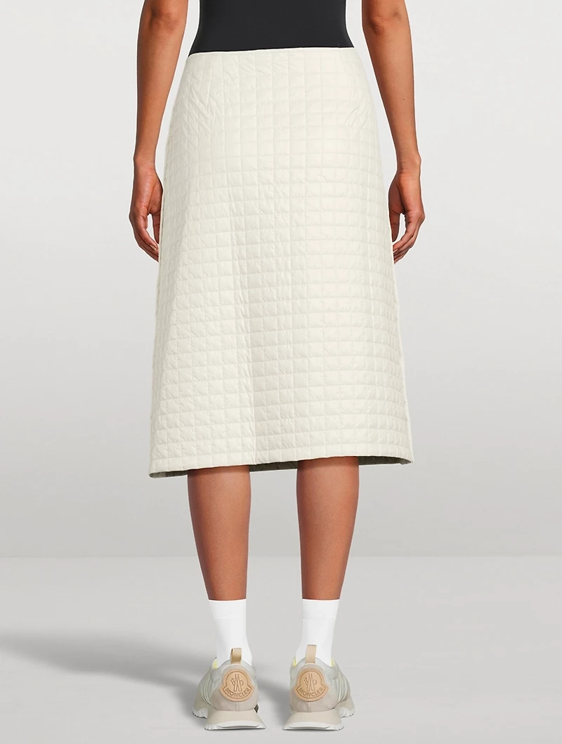 Quilted Midi Skirt