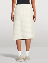 Quilted Midi Skirt