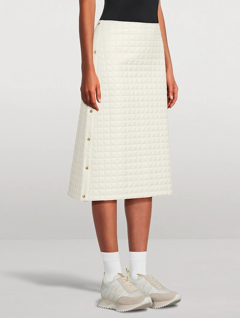 Quilted Midi Skirt