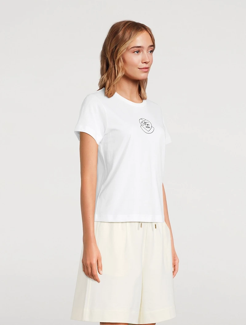 Embroidered Heart Logo T-Shirt