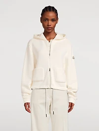 Knit Accent Zip Hoodie