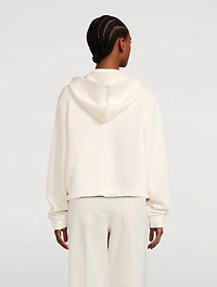 Knit Accent Zip Hoodie