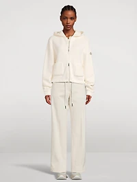 Knit Accent Zip Hoodie