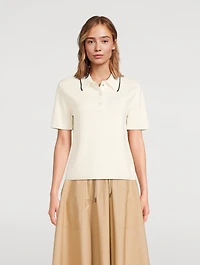 Cotton Knit Polo Shirt