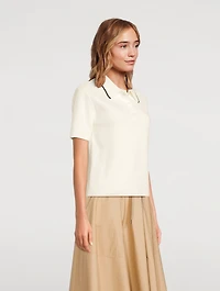 Cotton Knit Polo Shirt