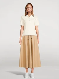 Cotton Knit Polo Shirt